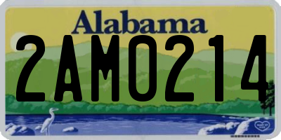 AL license plate 2AM0214