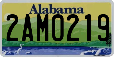 AL license plate 2AM0219