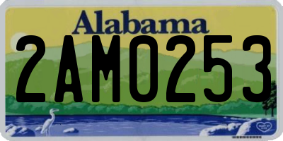 AL license plate 2AM0253