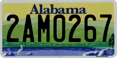 AL license plate 2AM0267