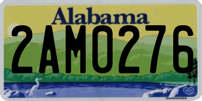 AL license plate 2AM0276