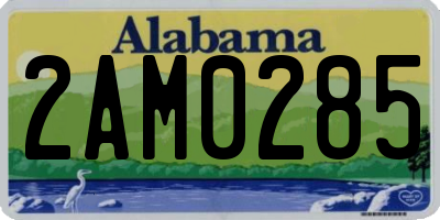 AL license plate 2AM0285