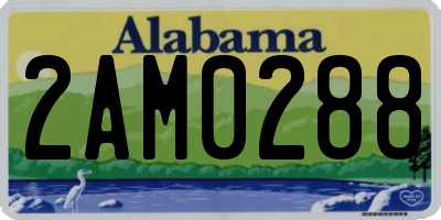 AL license plate 2AM0288