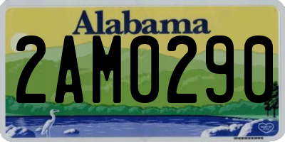 AL license plate 2AM0290