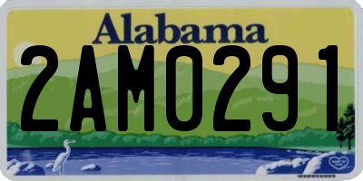 AL license plate 2AM0291