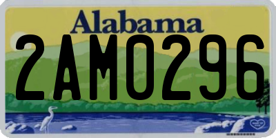 AL license plate 2AM0296