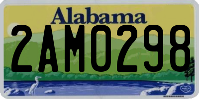 AL license plate 2AM0298