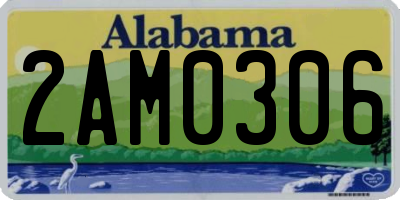 AL license plate 2AM0306