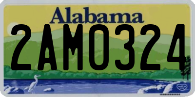 AL license plate 2AM0324