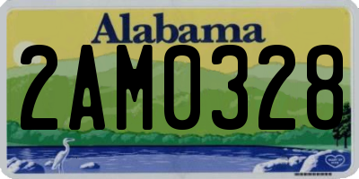 AL license plate 2AM0328