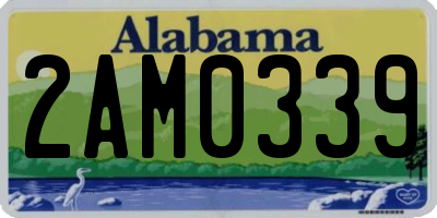 AL license plate 2AM0339