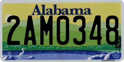 AL license plate 2AM0348