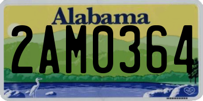 AL license plate 2AM0364