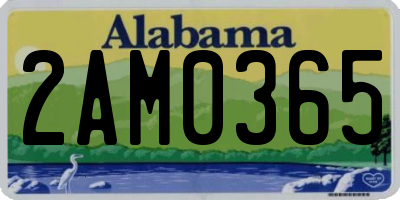 AL license plate 2AM0365