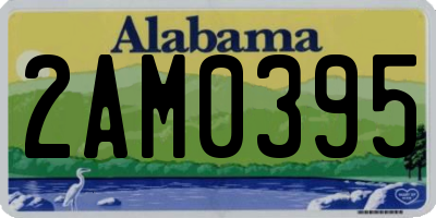 AL license plate 2AM0395