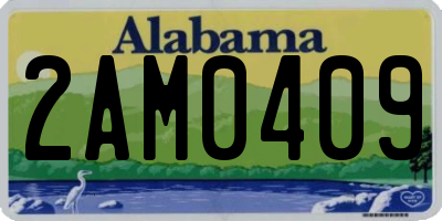 AL license plate 2AM0409
