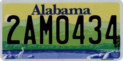 AL license plate 2AM0434