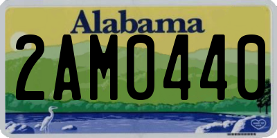 AL license plate 2AM0440