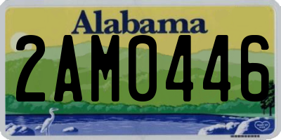 AL license plate 2AM0446