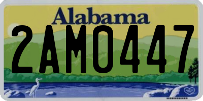 AL license plate 2AM0447
