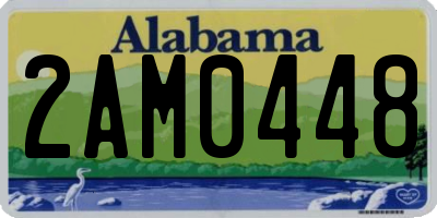 AL license plate 2AM0448