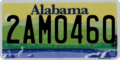 AL license plate 2AM0460