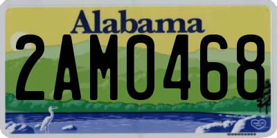 AL license plate 2AM0468