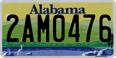 AL license plate 2AM0476