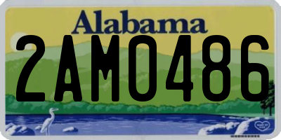 AL license plate 2AM0486