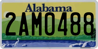 AL license plate 2AM0488