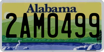 AL license plate 2AM0499
