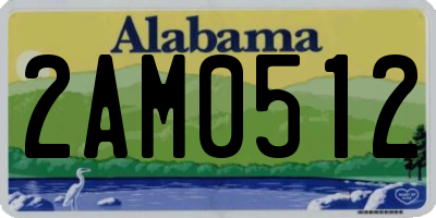AL license plate 2AM0512