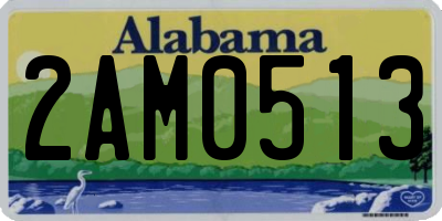 AL license plate 2AM0513