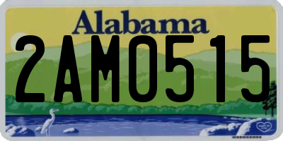 AL license plate 2AM0515