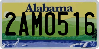 AL license plate 2AM0516