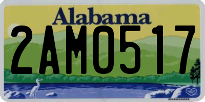 AL license plate 2AM0517