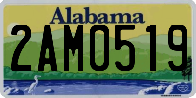 AL license plate 2AM0519