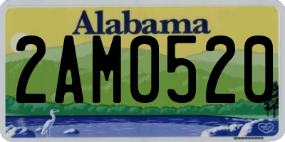 AL license plate 2AM0520