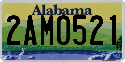 AL license plate 2AM0521