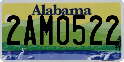 AL license plate 2AM0522