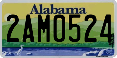 AL license plate 2AM0524