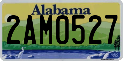 AL license plate 2AM0527