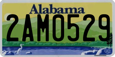 AL license plate 2AM0529