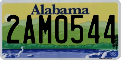 AL license plate 2AM0544