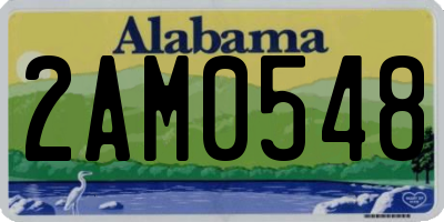AL license plate 2AM0548