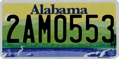 AL license plate 2AM0553