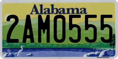 AL license plate 2AM0555