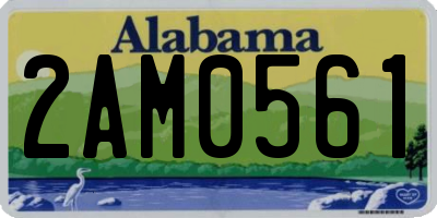 AL license plate 2AM0561