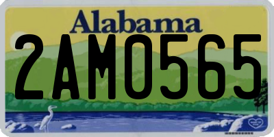 AL license plate 2AM0565