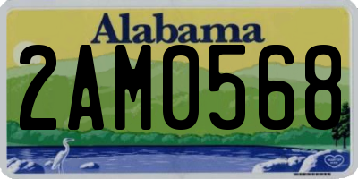 AL license plate 2AM0568